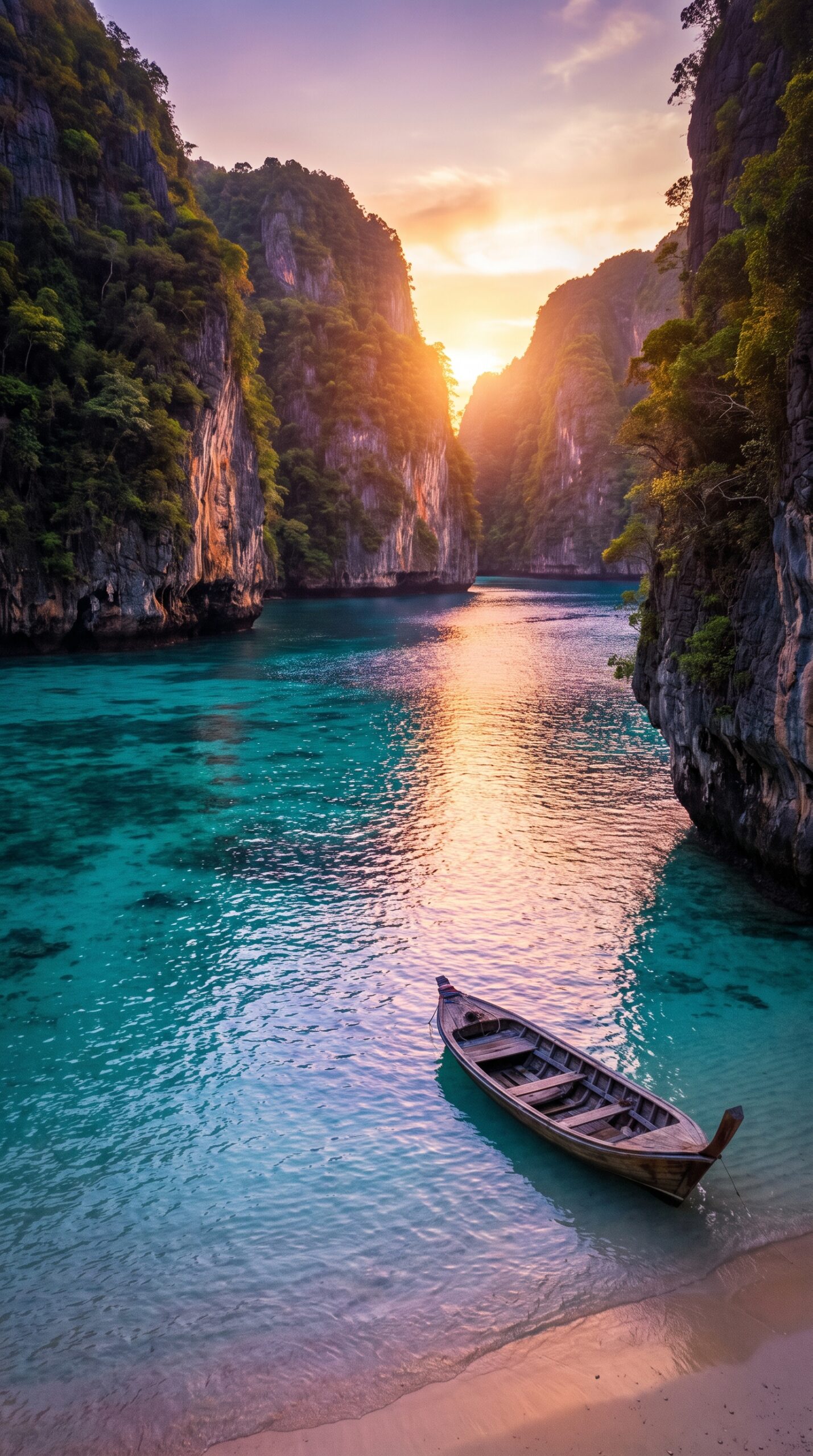 Hidden Blue Lagoon Wallpaper